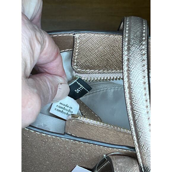 Kate Spade New York Glimmer Tinsel Tote in Rose Pink - Picture 12 of 14